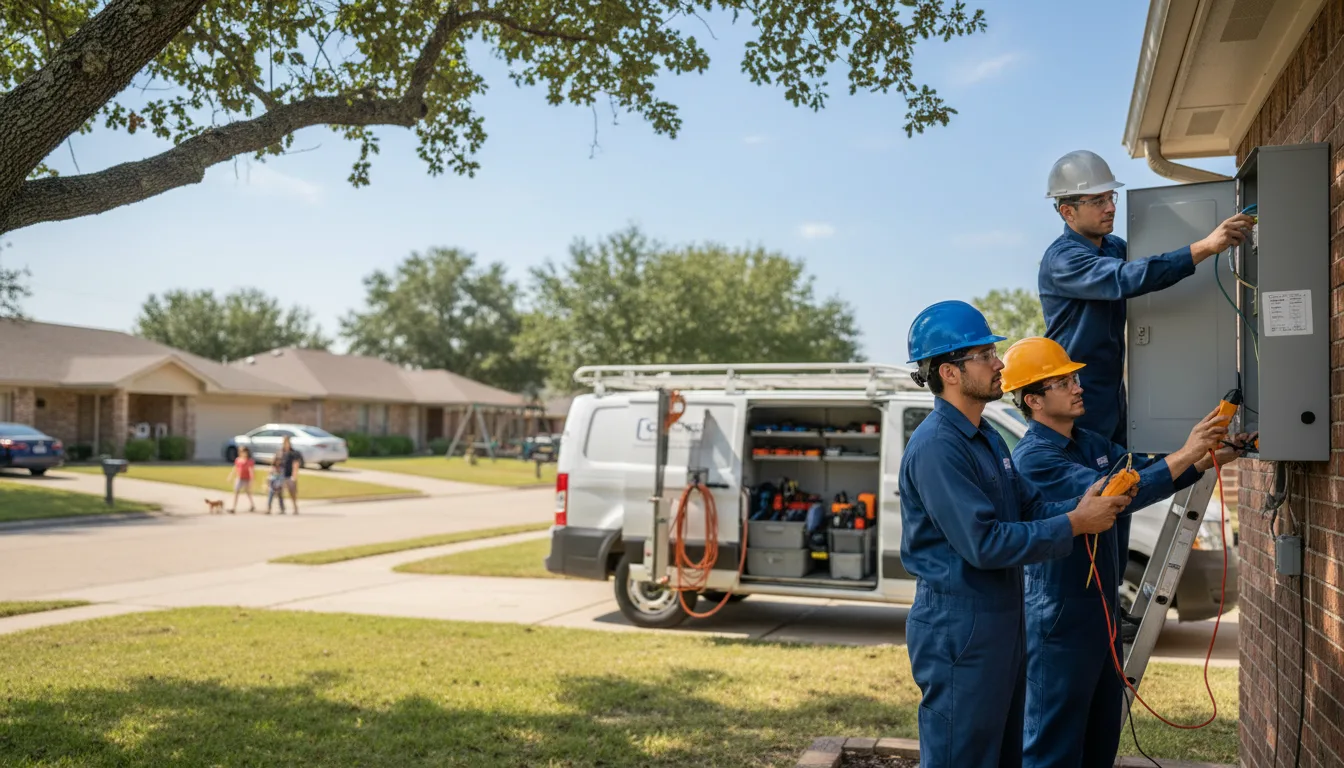 Certified electrician providing emergency electrical services in Quasqueton, IA